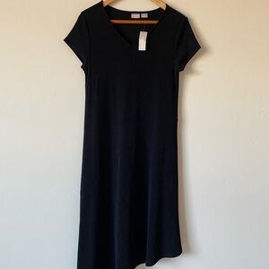 NWT Chico’s Travelers Black Midi Dress Small